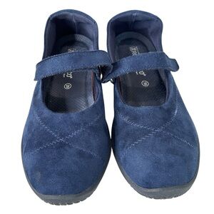 Arcopedico L18 Mary Jane Comfort Ballet Flat Womens Shoe Size 39 US 8.5 9 Navy